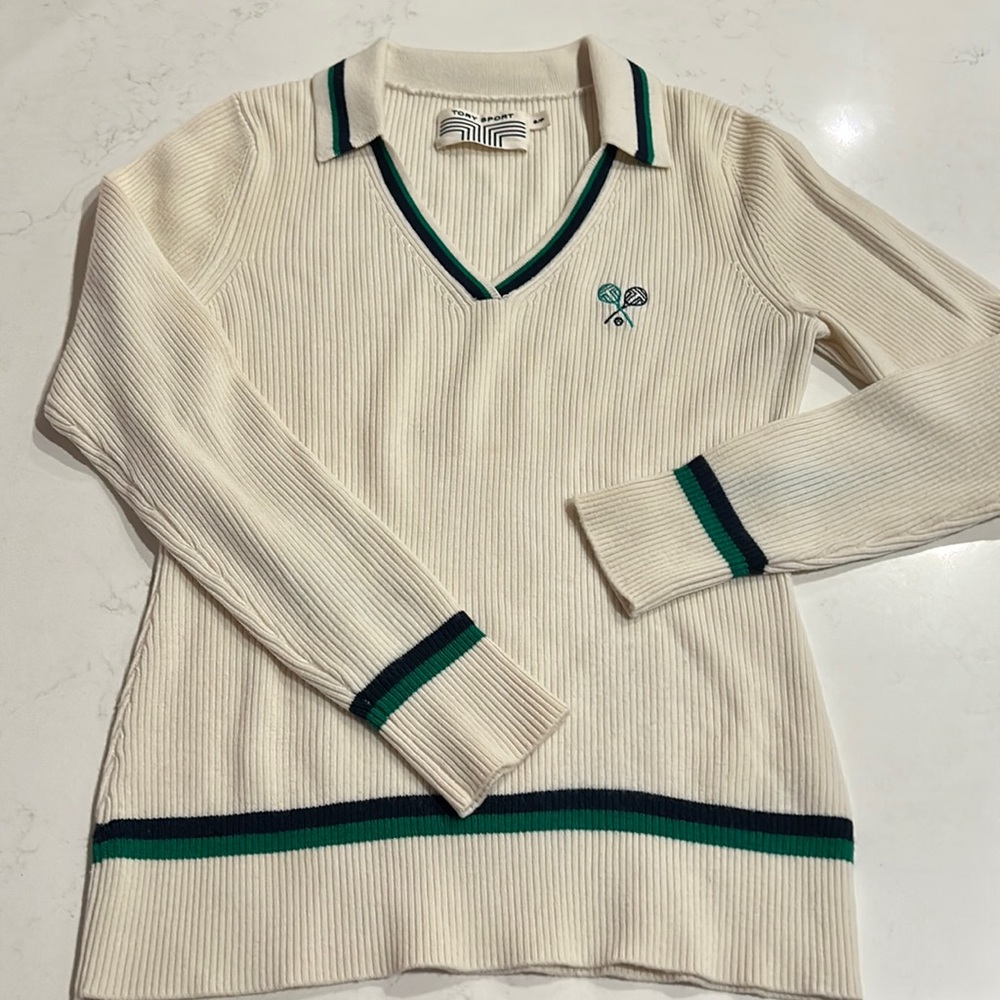 Tory Sport Tennis Sweater